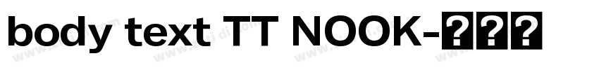 body text TT NOOK字体转换 body text TT NOOK字体转换